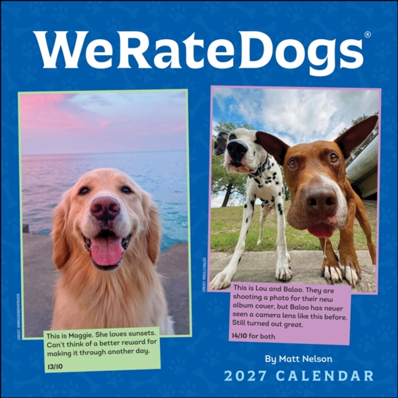 WeRateDogs 2027 Wall Calendar/Product Detail/Calendars & Diaries