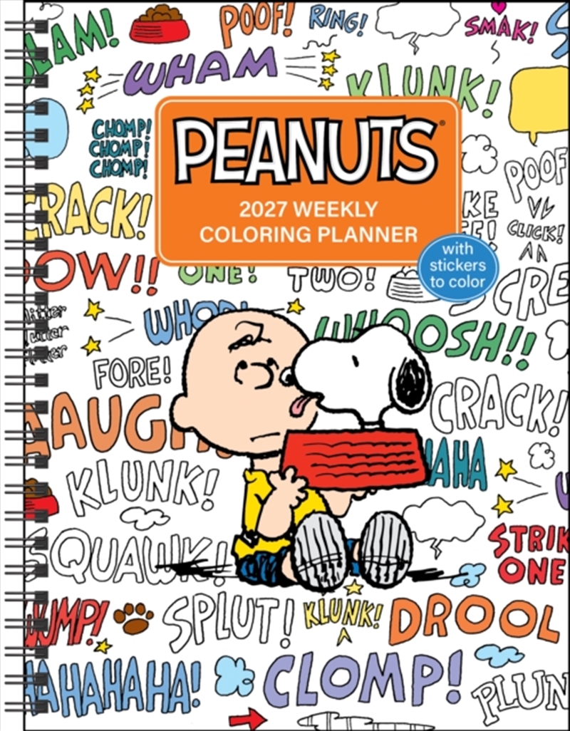 PEANUTS 2027 Monthly/Weekly Coloring Calendar with Stickers to Color/Product Detail/Calendars & Diaries