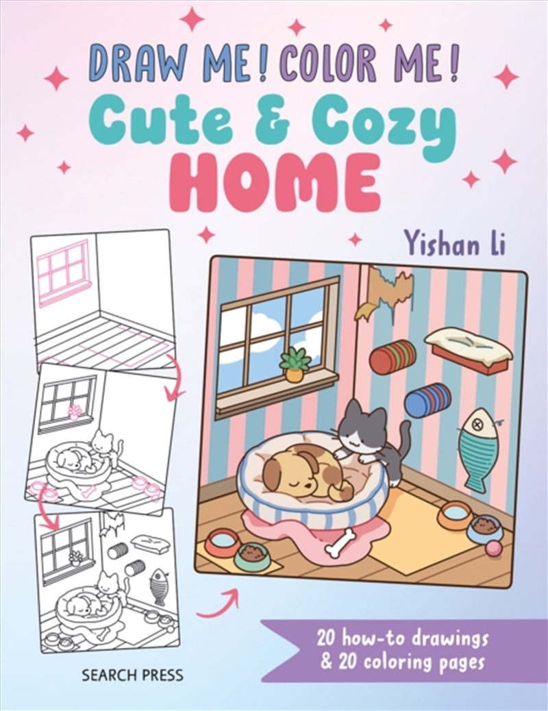 Draw me! Color me!: Cute & Cozy Home : 20 How-to Drawings & 20 Coloring Pages/Product Detail/Adults Activity Books