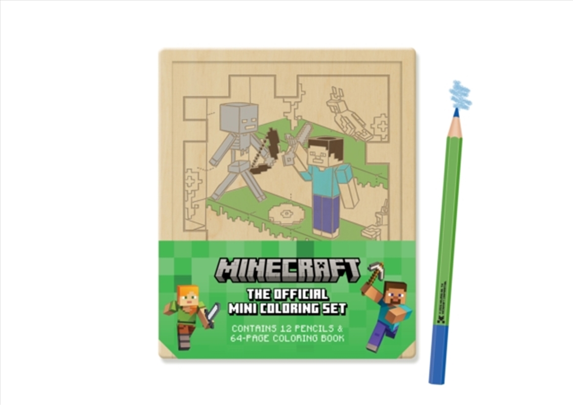 Minecraft: The Official Mini Coloring Set : Contains 64pp coloring book and 12 premium colored penci/Product Detail/Adults Colouring