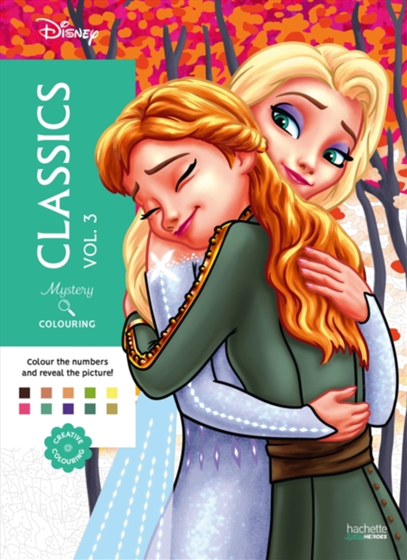 Mystery Colouring - Classics Vol 3 : Reveal iconic Disney characters with colour by number/Product Detail/Adults Colouring