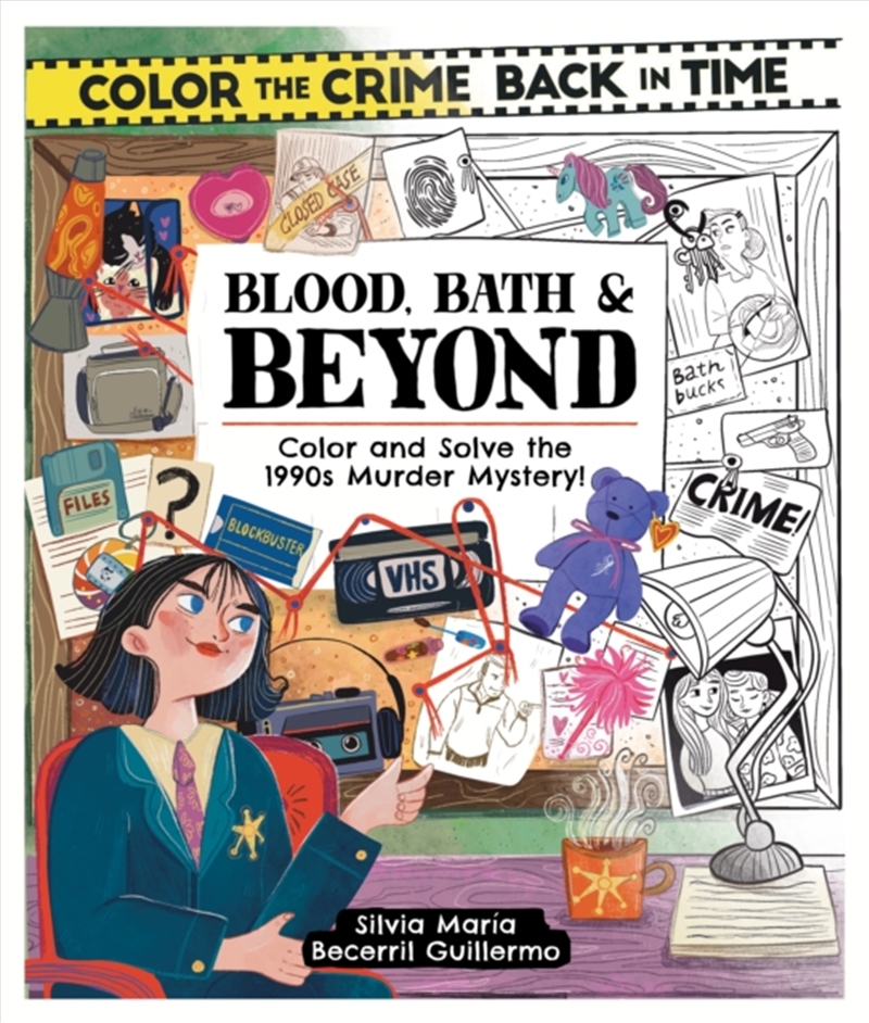 Color the Crime Back in Time: Blood, Bath & Beyond : Color and Solve the 1990s Murder Mystery!/Product Detail/Adults Colouring
