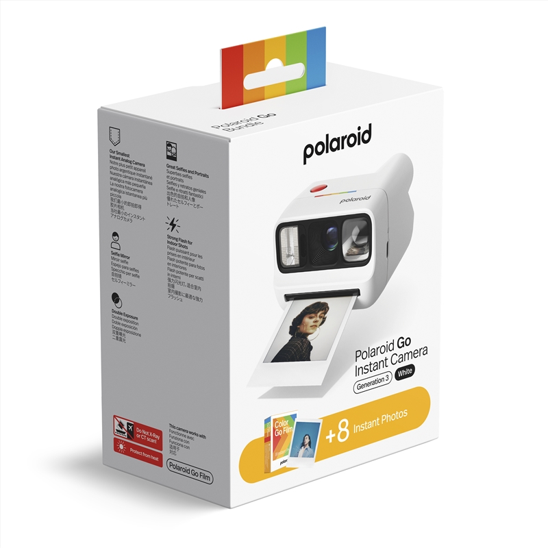 Polaroid Go Generation 3 - White Camera + Color Film Bundle (8pk)/Product Detail/Cameras