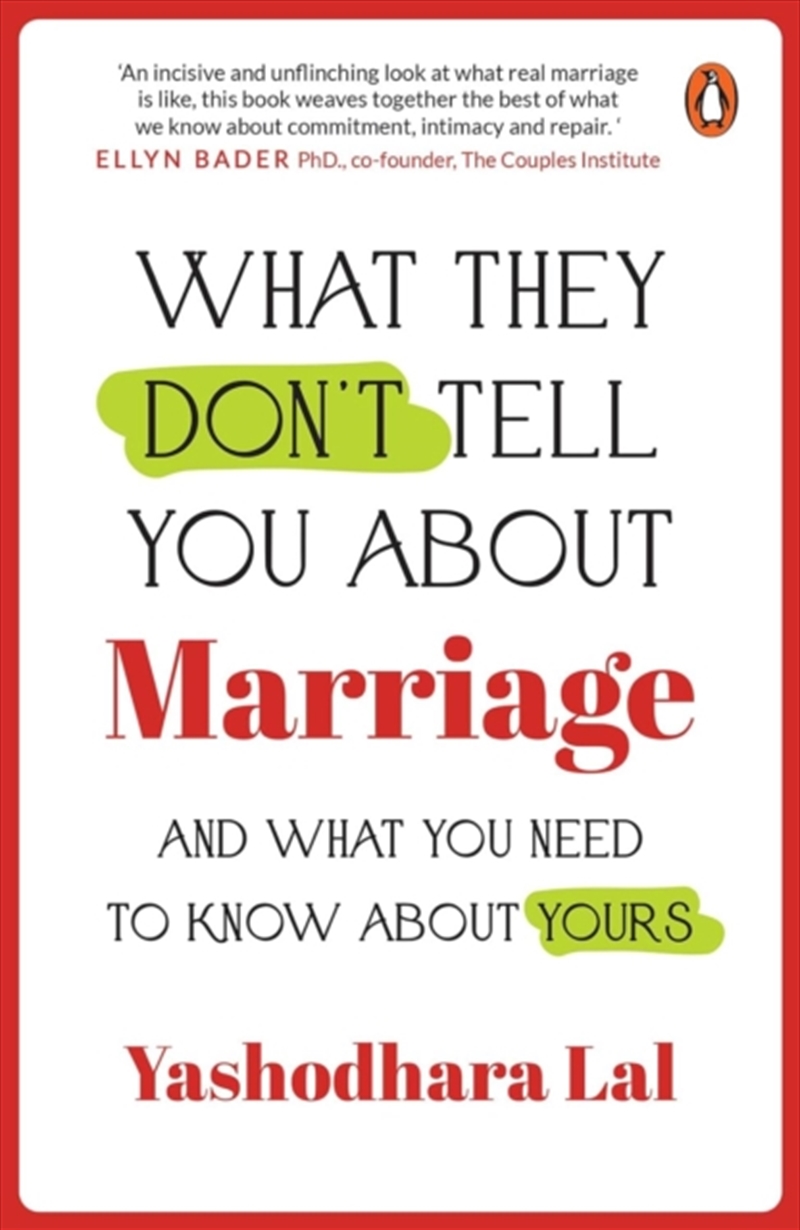 What They Don't Tell You About Marriage : And What You Need To Know About Yours/Product Detail/Healthcare