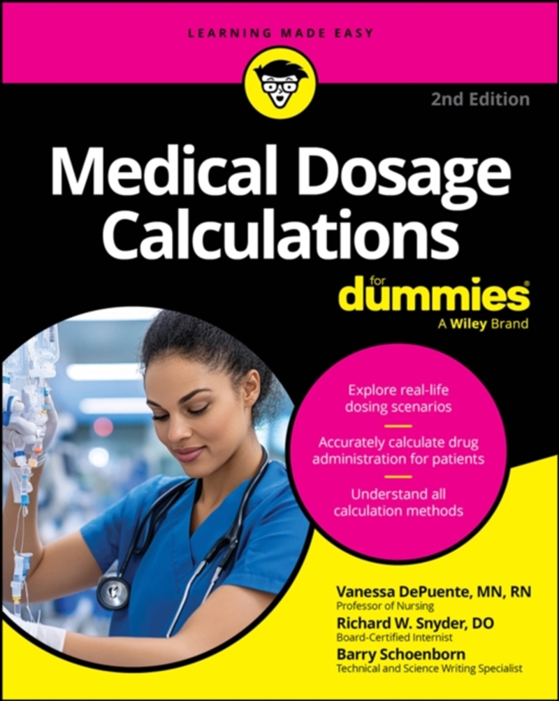 Medical Dosage Calculations For Dummies/Product Detail/Healthcare
