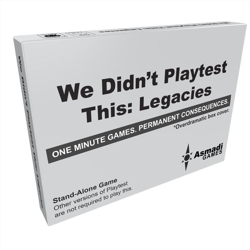 We Didn'T Playtest This Legaci/Product Detail/Card Games