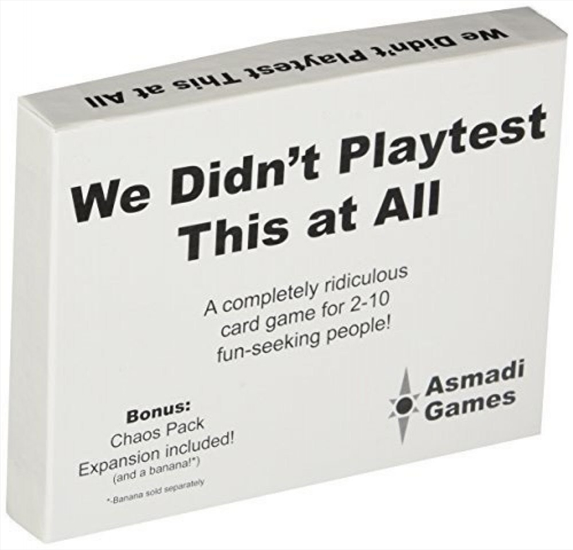 We Didn'T Playtest This At All/Product Detail/Card Games