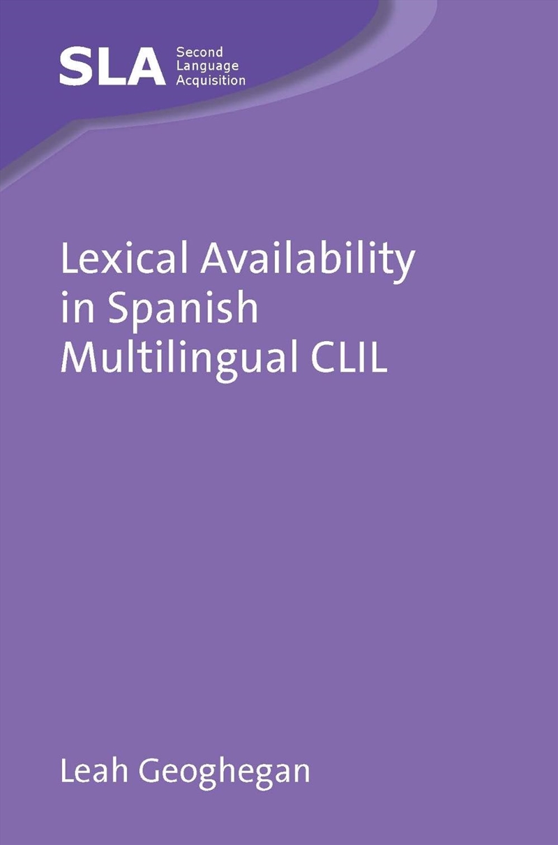 Lexical Availability In Spanish Multilingual Clil/Product Detail/Teaching