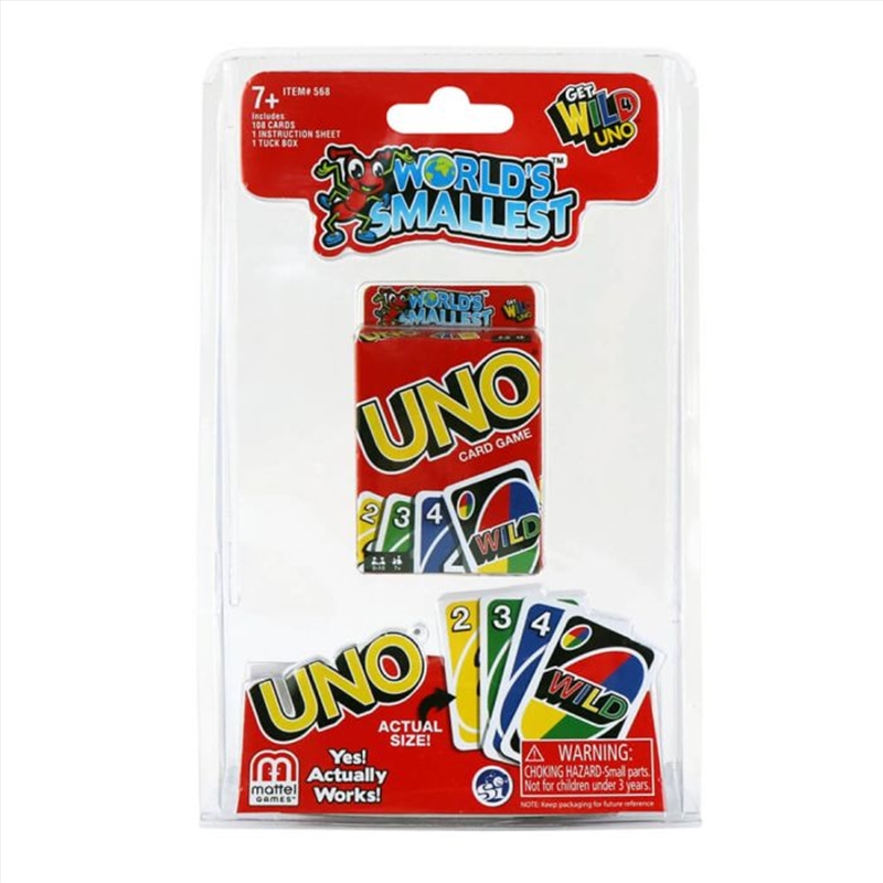 World's Smallest Uno/Product Detail/Card Games