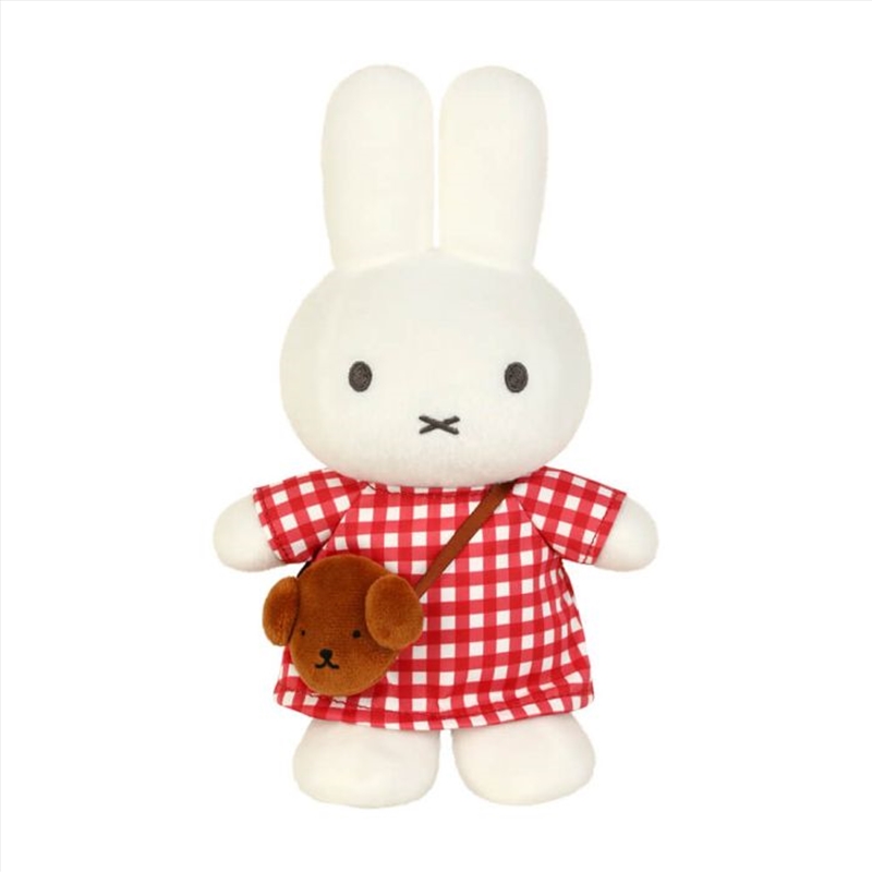 Miffy Checkered Dress With Snuffy Bag Plush/Product Detail/Plush Toys