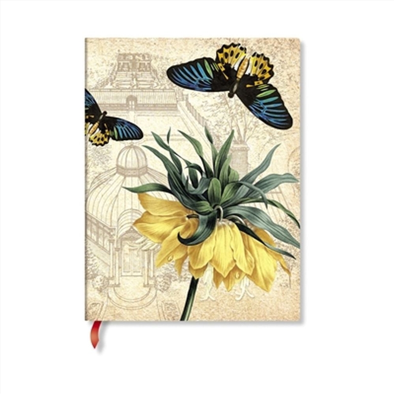 Golden Fritillaria Midi Lined Softcover Journal (Elastic Band Closure)/Product Detail/Stationery