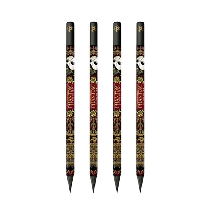 Masked Melody (Phantom of the Opera) 4 Pack Pencils/Product Detail/Stationery