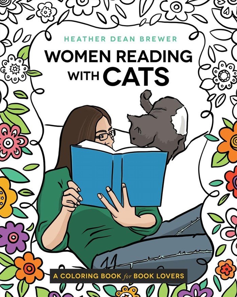 Women Reading with Cats Coloring & Activity Book/Product Detail/Adults Activity Books