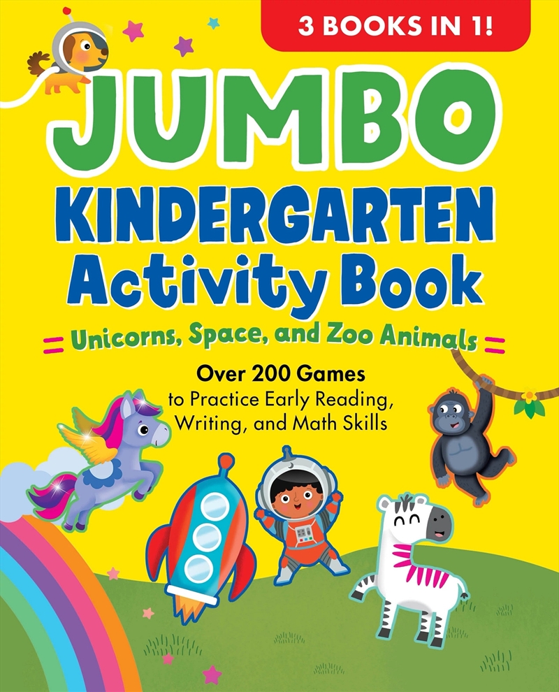 Jumbo Kindergarten Activity Book: Unicorns, Space, and Zoo Animals/Product Detail/Kids Activity Books