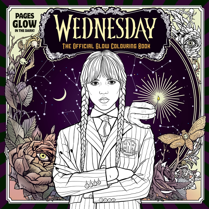 Wednesday: Official Glow Colouring Book/Product Detail/Adults Colouring