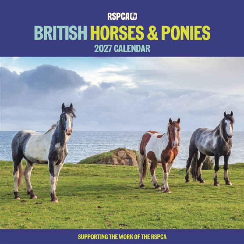 RSPCA British Horses & Ponies Wall Calendar (PFP)/Product Detail/Calendars & Diaries