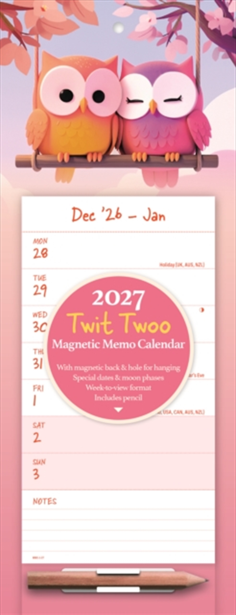 Twit Twoo WTV Magnetic/Product Detail/Calendars & Diaries