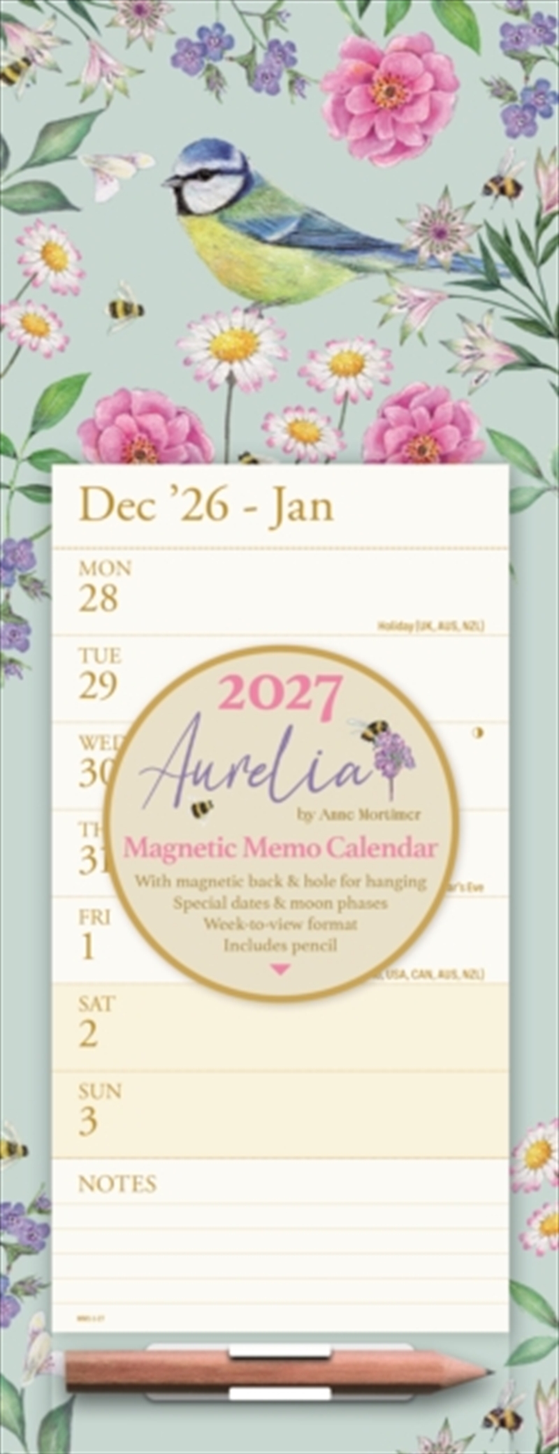 Aurelia, Blue Tit WTV Magnetic/Product Detail/Calendars & Diaries