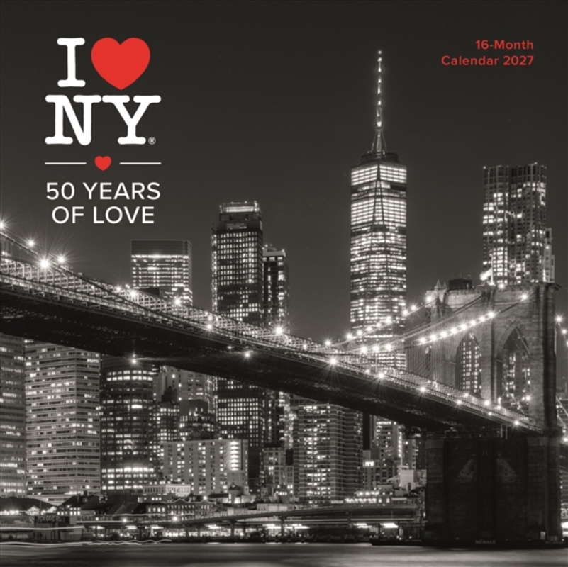 I Love NY (B&W City) Wall Calendar/Product Detail/Calendars & Diaries