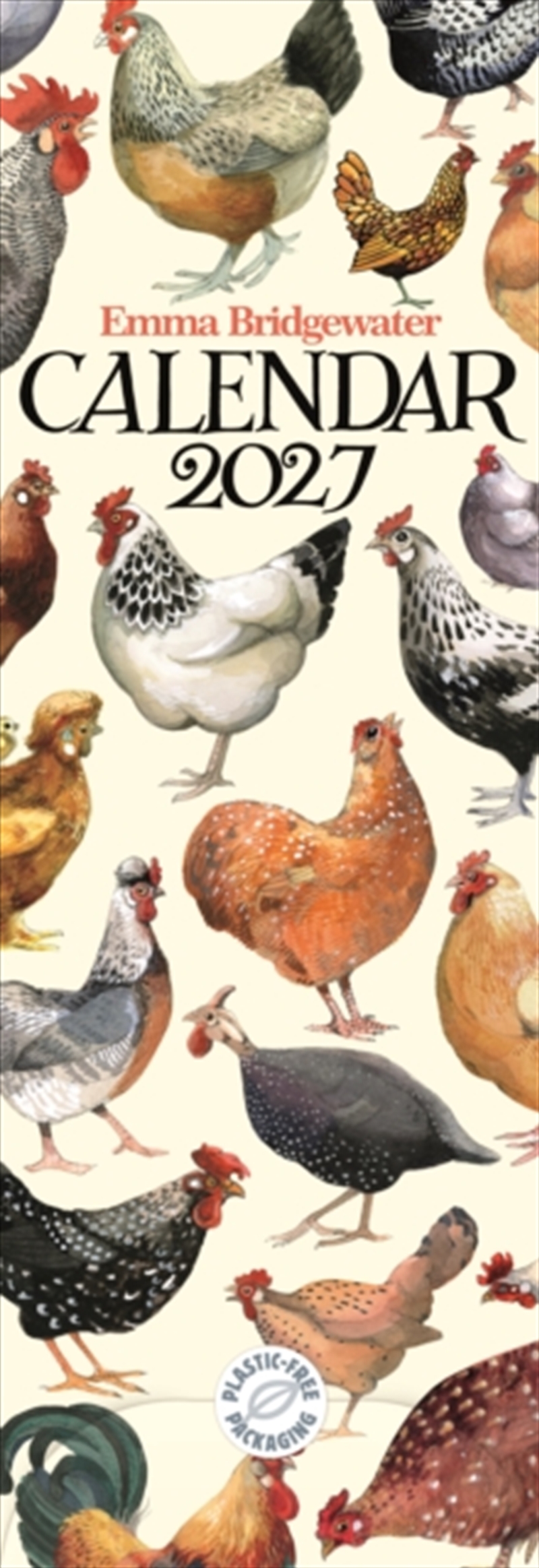 Emma Bridgewater, Chickens & Hens Slim Calendar/Product Detail/Calendars & Diaries
