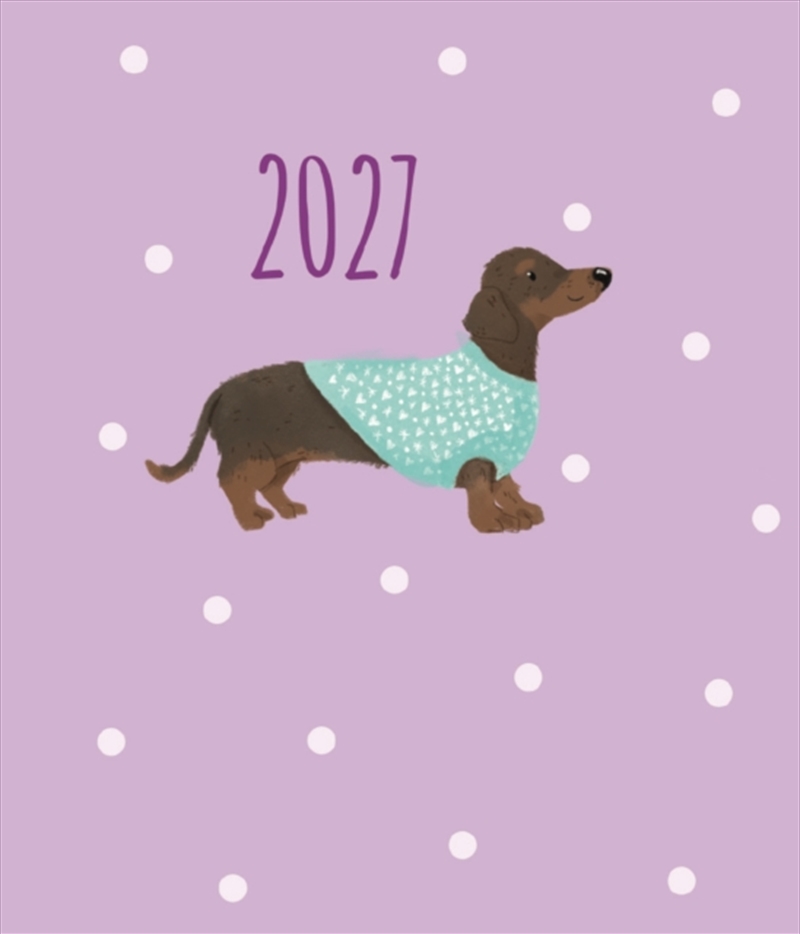 Fashion Diary Dachshund Sq Pk D/Product Detail/Calendars & Diaries