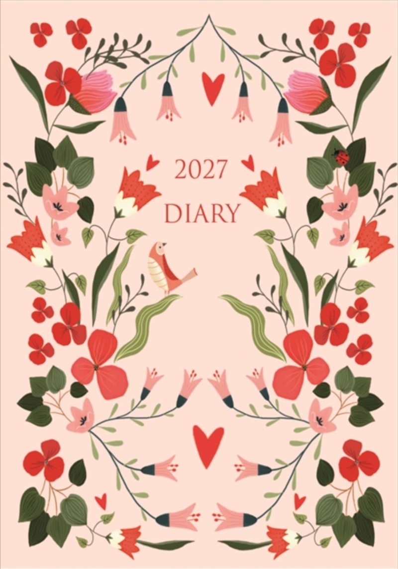 Fashion Diary Pink Bird Floral A6 D/Product Detail/Calendars & Diaries