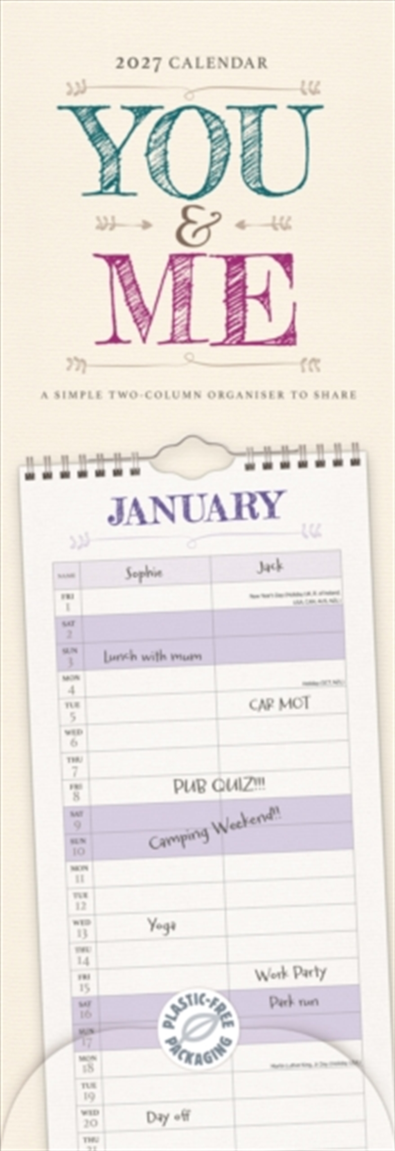 You and Me (PFP) Planner Slim/Product Detail/Calendars & Diaries