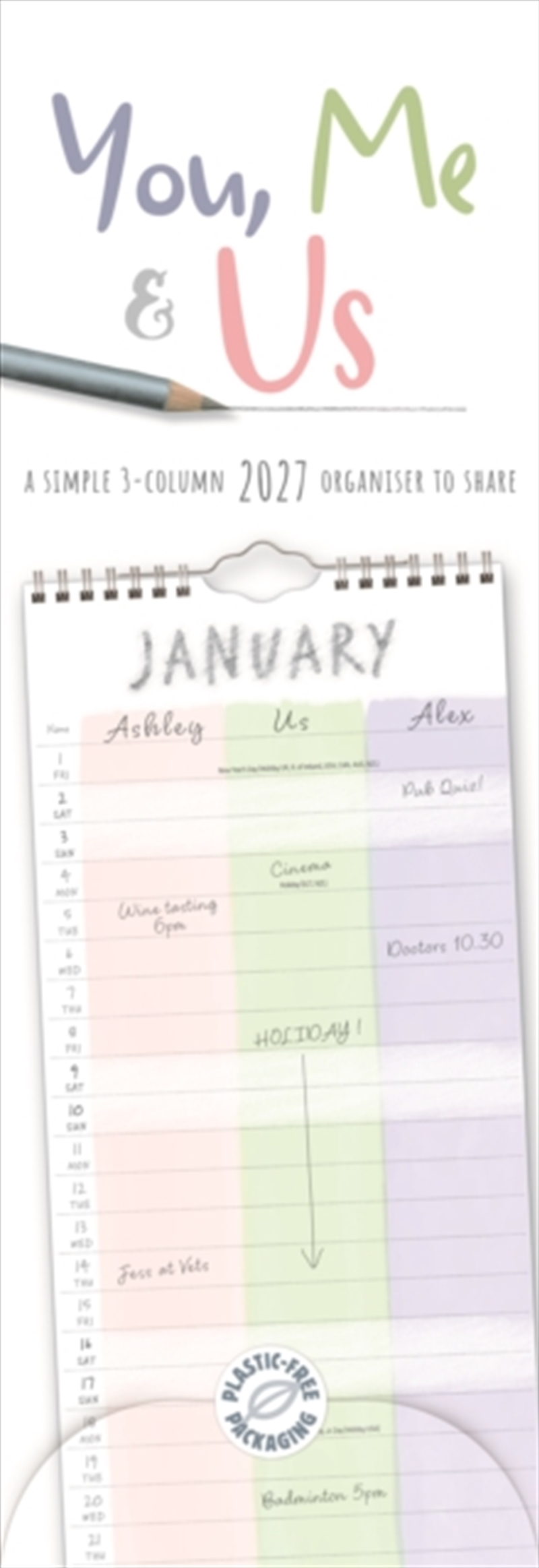 You, Me and Us Planner Slim (PFP)/Product Detail/Calendars & Diaries