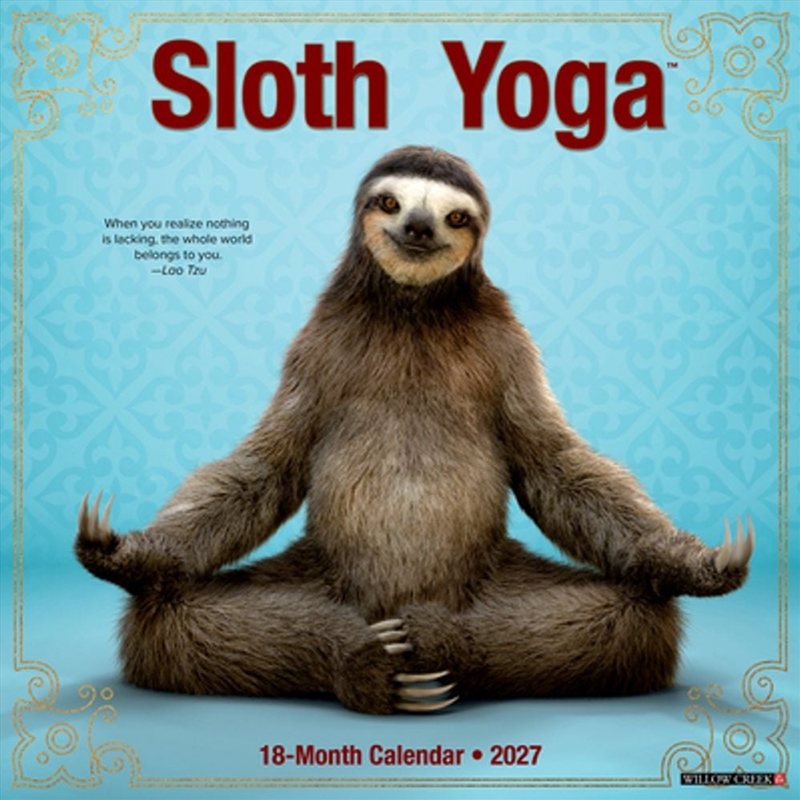 Sloth Yoga 2027 Wall Calendar/Product Detail/Calendars & Diaries