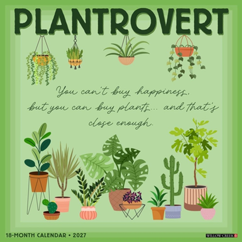 Plantrovert 2027 Wall Calendar/Product Detail/Calendars & Diaries