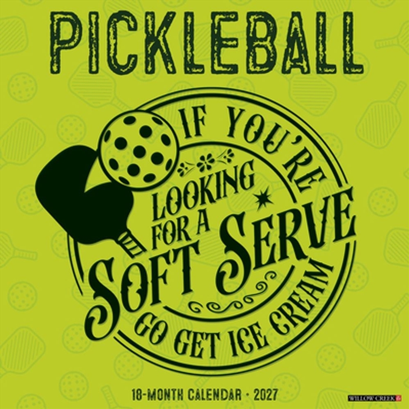 Pickleball 2027 Wall Calendar/Product Detail/Calendars & Diaries
