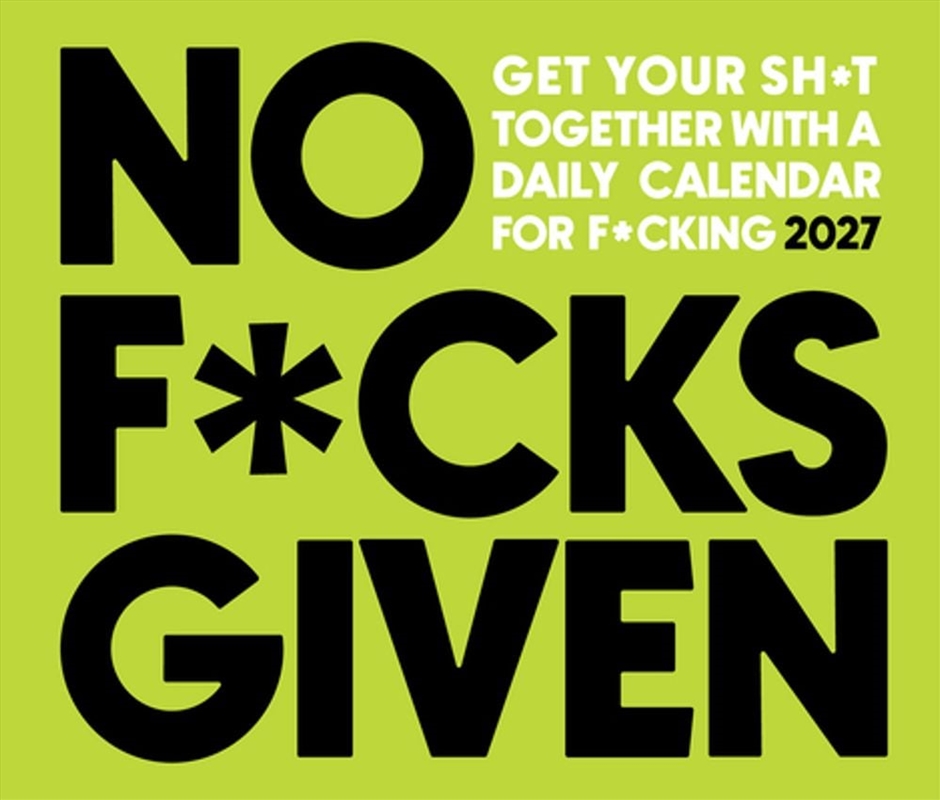 No F*cks Given 2027 Box/Product Detail/Calendars & Diaries