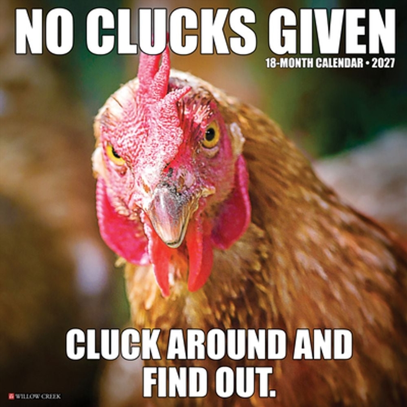 No Clucks Given 2027 Wall Calendar/Product Detail/Calendars & Diaries