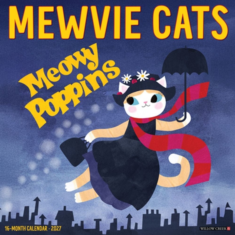 Mewvie Cats 2027 Wall Calendar/Product Detail/Calendars & Diaries