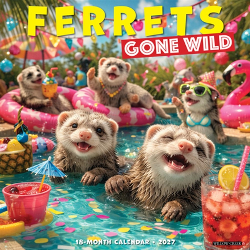 Ferrets Gone Wild 2027 Wall Calendar/Product Detail/Calendars & Diaries