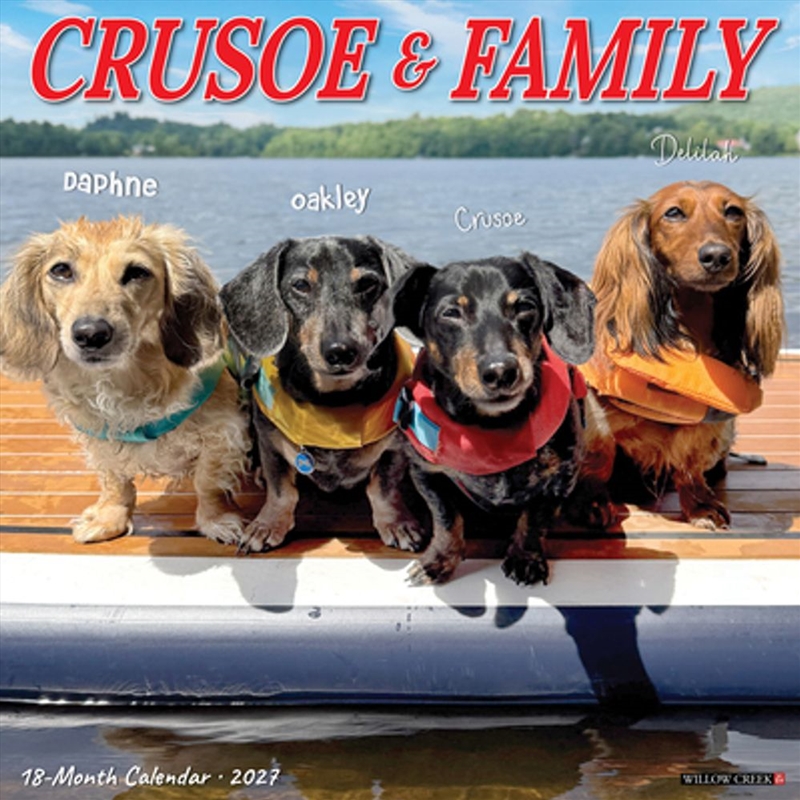 Crusoe & Family 2027 Wall Calendar/Product Detail/Calendars & Diaries