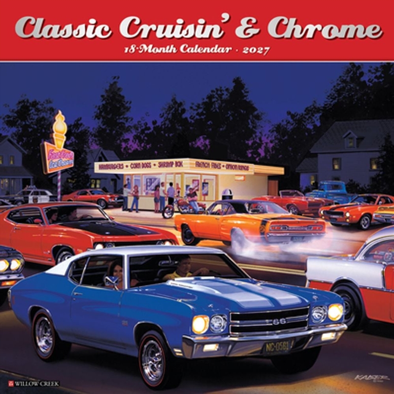 Classic Cruisin' & Chrome 2027 Wall Calendar/Product Detail/Calendars & Diaries