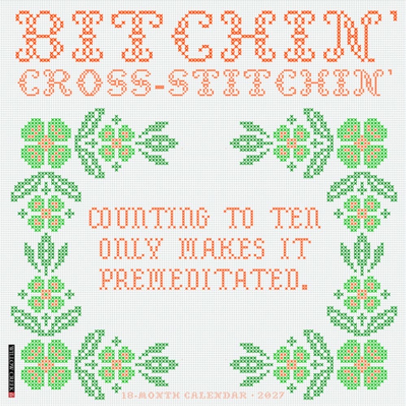 Bitchin' Cross-Stitchin' 2027 Wall Calendar/Product Detail/Calendars & Diaries