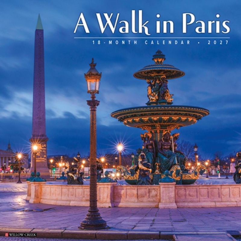 A Walk in Paris 2027 Wall Calendar/Product Detail/Calendars & Diaries