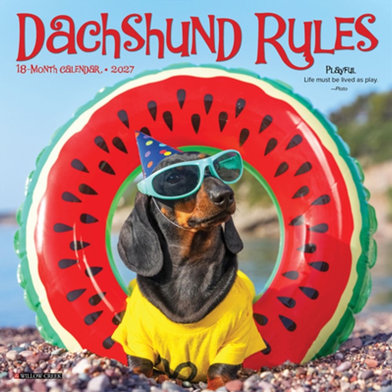 Dachshund Rules 2027 Mini Calendar/Product Detail/Calendars & Diaries