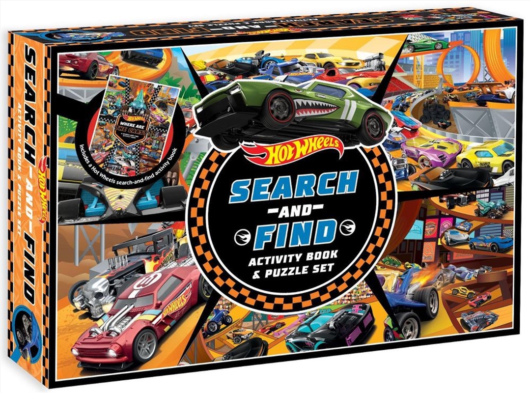 Hot Wheels: Search-And-Find Activity Book And Puzzle Set: 200 Pieces/Product Detail/Kids Activity Books