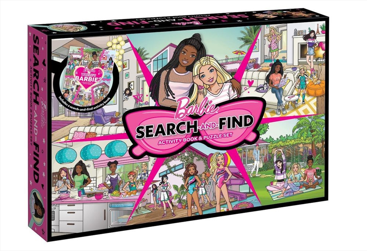 Barbie: Search-And-Find Activity Book And Puzzle Set: 200 Pieces/Product Detail/Kids Activity Books