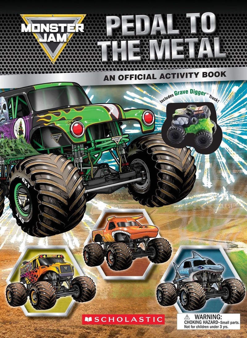 Pedal To The Metal: Activity Book - Monster Jam: Includes Grave Digger Truck!/Product Detail/Kids Activity Books