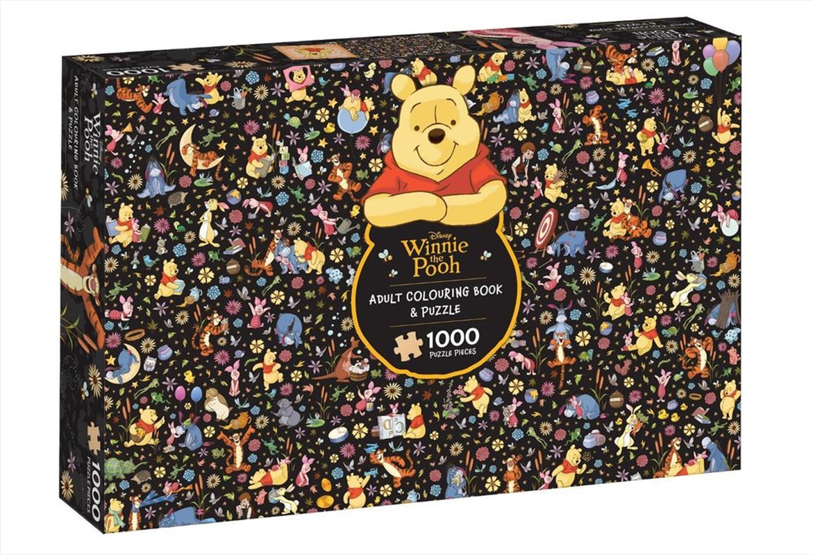 Winnie The Pooh: Adult Colouring Book And Puzzle: 1000 Pieces/Product Detail/Adults Colouring