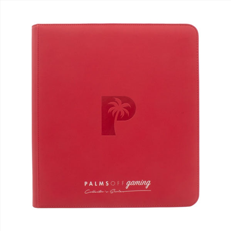 Palms Off Gaming - Collector's Series 12 Pocket Zip Trading Card Binder - RED/Product Detail/Games Accessories