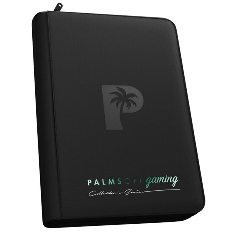 Palms Off Gaming - Collector's Series 4 Pocket Zip Trading Card Binder - BLACK/Product Detail/Games Accessories