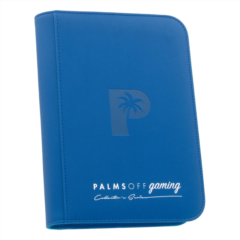 Palms Off Gaming - Collector's Series 4 Pocket Zip Trading Card Binder - BLUE/Product Detail/Games Accessories