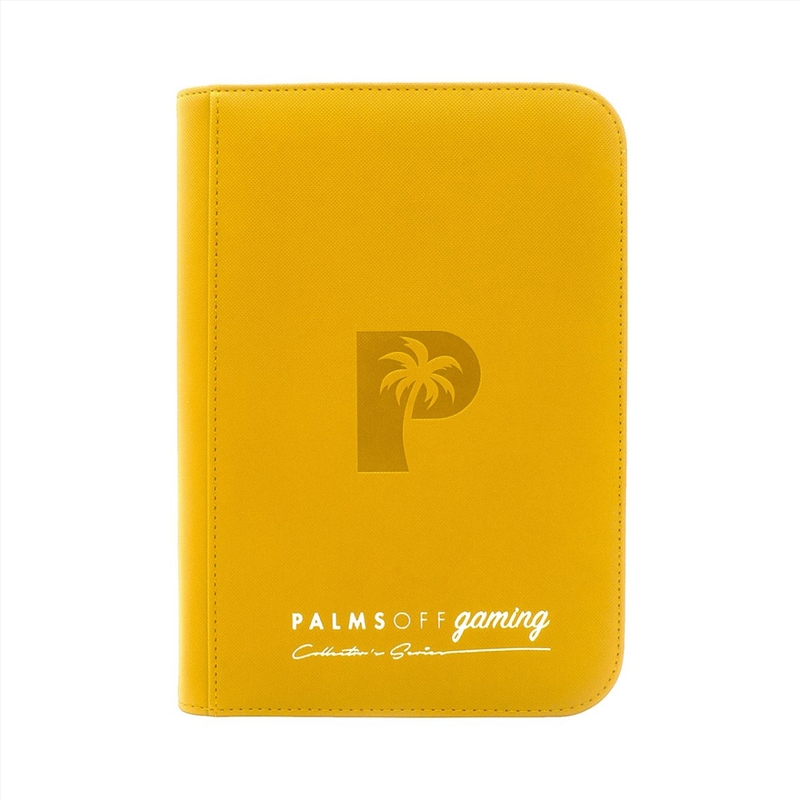 Palms Off Gaming - Collector's Series 4 Pocket Zip Trading Card Binder - YELLOW/Product Detail/Games Accessories