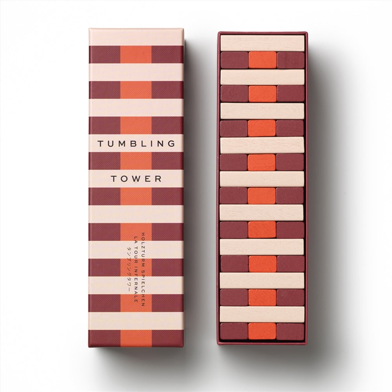 Printworks Play Tumbling Towers - Pink Red/Product Detail/Board Games
