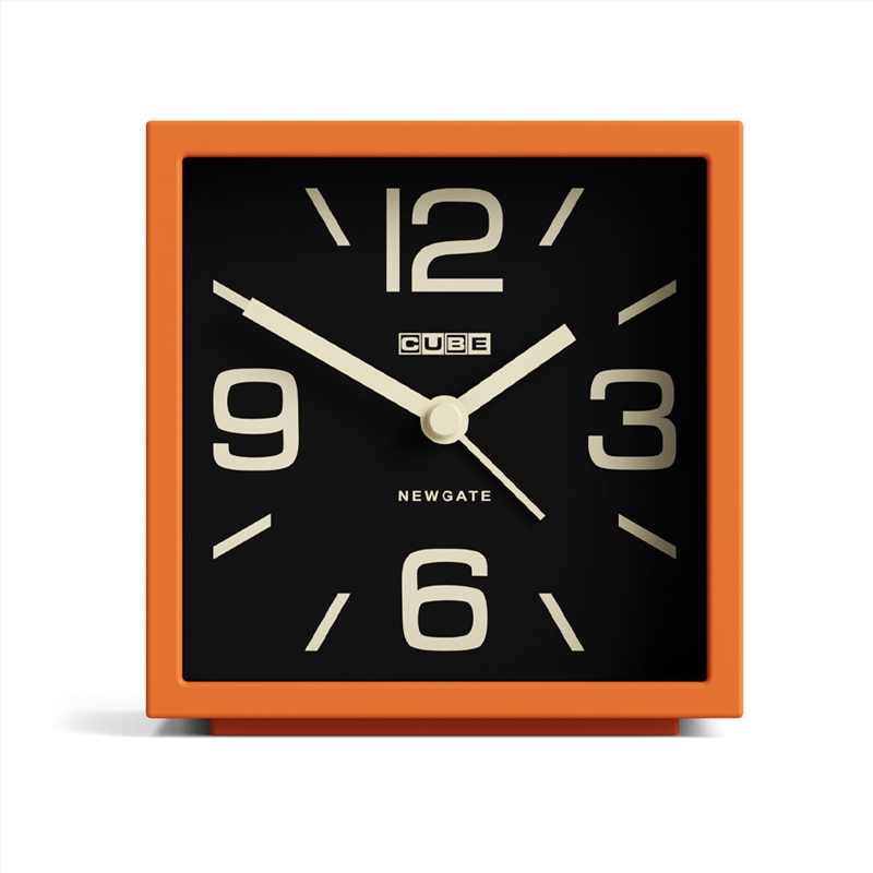 Newgate Cube Mantel Clock-Pumpkin Orange/Product Detail/Clocks